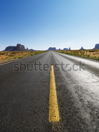 Foto stock: Abrir · deserto · estrada · rodovia · cênico · paisagem