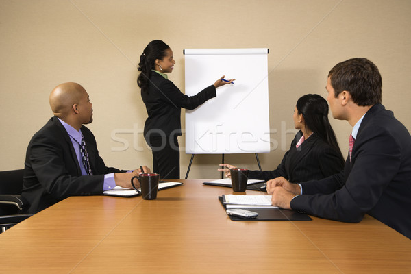 Photo stock: Affaires · conférence · gens · d'affaires · séance · table · femme · d'affaires
