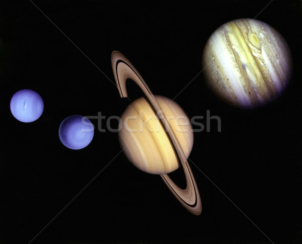 Planetas espacio exterior imagen ciencia color universo Foto stock © iofoto