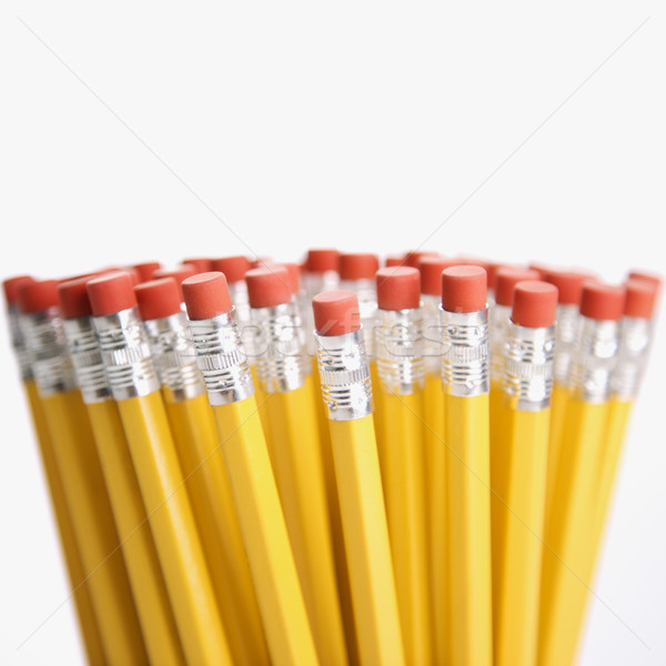Gruppe Bleistifte Radiergummi Business Büro Studie Stock foto © iofoto