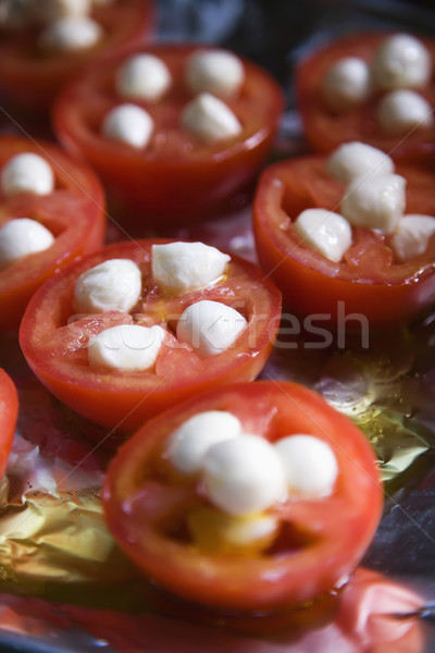 Tomatoes and  cheese. Stock photo © iofoto