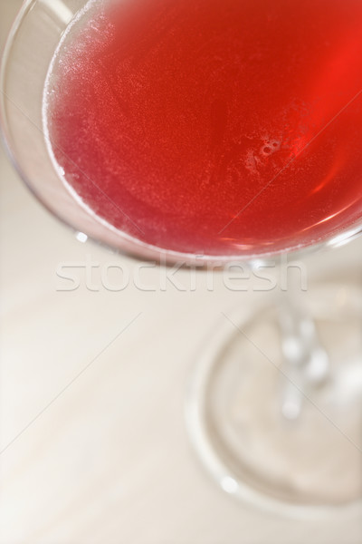 Bicchiere di martini rosso colorato verticale shot Foto d'archivio © iofoto