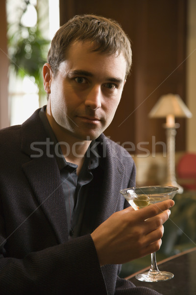 Uomo bere Martini adulto Foto d'archivio © iofoto
