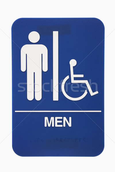 Men restroom sign. Stock photo © iofoto