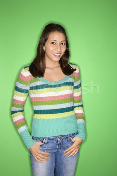 Portrait of smiling girl. Stock photo © iofoto