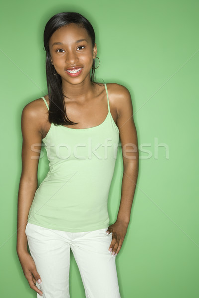 Pretty teenage girl. Stock photo © iofoto
