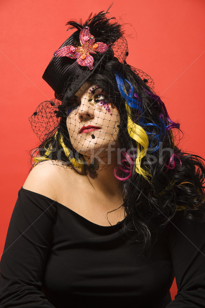 Retrato caucásico mujer maquillaje Foto stock © iofoto