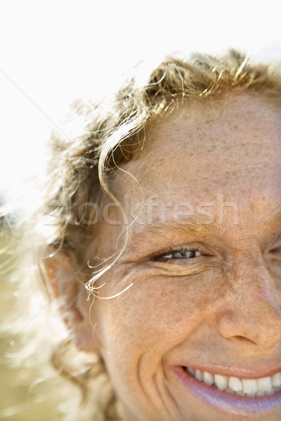 Vrouw glimlachen kaukasisch vrouw vrouwen Stockfoto © iofoto