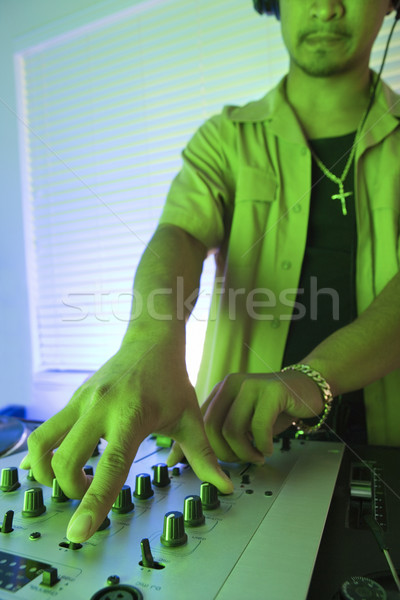 Man using audio equipment. Stock photo © iofoto