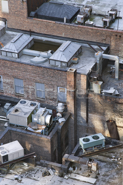 NYC building rooftop. Stock photo © iofoto