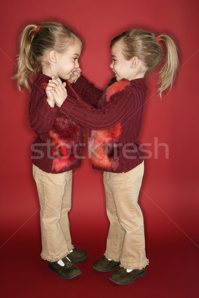 Ragazza bambino twin sorelle dancing femminile Foto d'archivio © iofoto