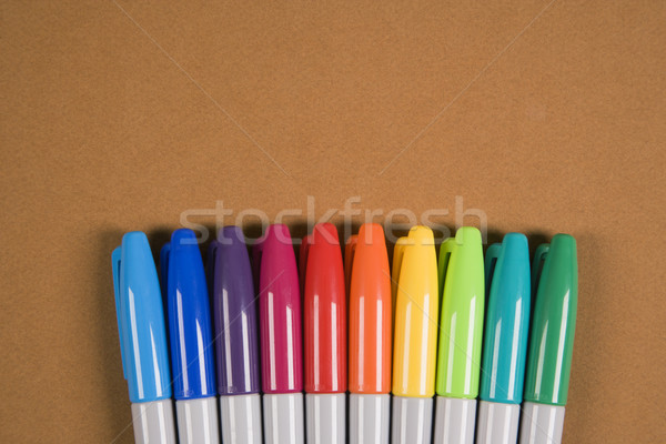 Színes csoport felfelé csetepaté szín rajz Stock fotó © iofoto