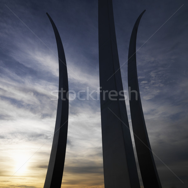 Air trois Virginie USA coucher du soleil silhouette [[stock_photo]] © iofoto