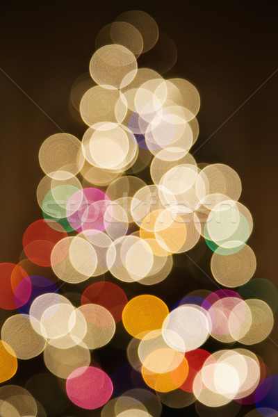 Blurred Christmas tree. Stock photo © iofoto