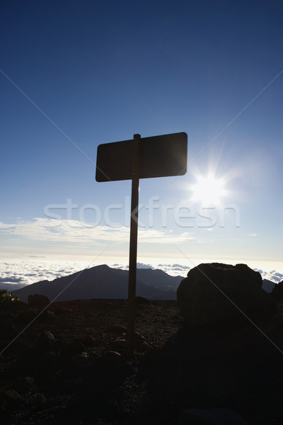 Sign in Haleakala Park, Maui. Stock photo © iofoto