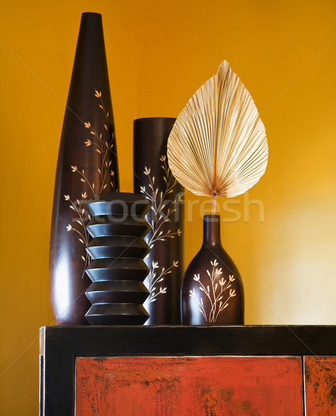 Asian intérieur style still life maison vase [[stock_photo]] © iofoto