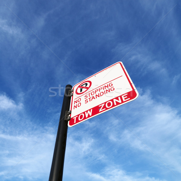 Tow zone street sign. Stock photo © iofoto