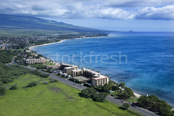 Coastline with resorts. Stock photo © iofoto