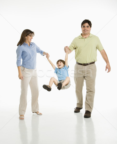 Zdjęcia stock: Rodziców · syn · hiszpańskie · matka · ojciec · biały