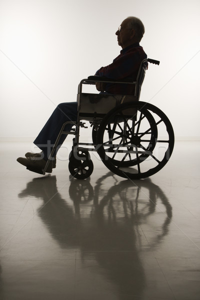 Man in wheelchair. Stock photo © iofoto