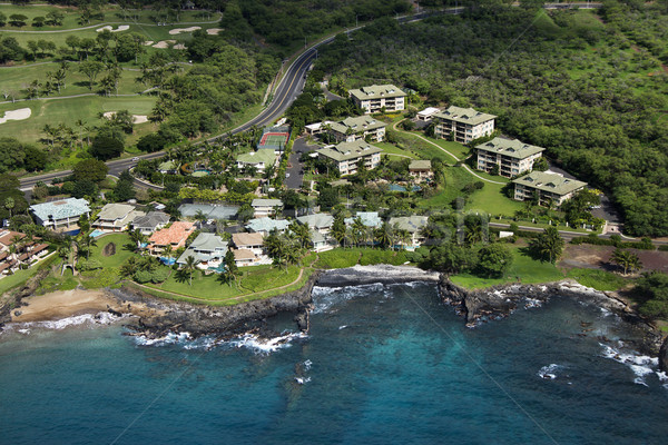 Houses on coast. Stock photo © iofoto