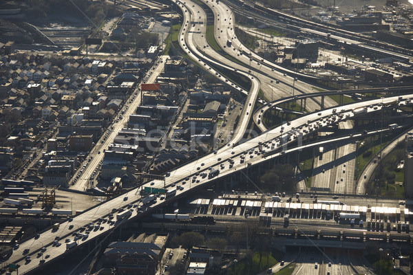 Chicago forgalom légifelvétel államközi Illinois szem Stock fotó © iofoto