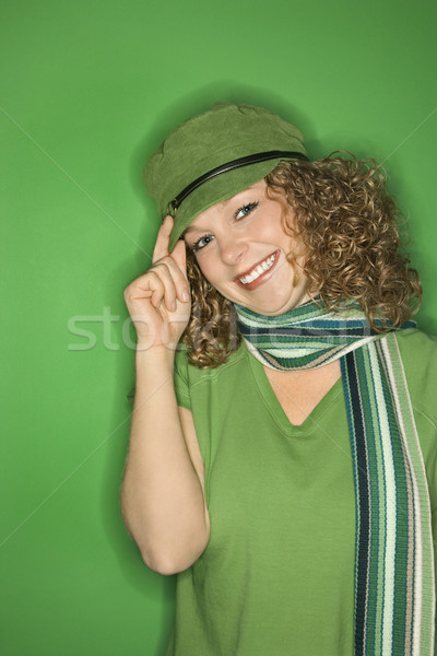 Woman smiling. Stock photo © iofoto