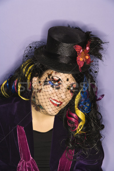 Woman in unique costume. Stock photo © iofoto