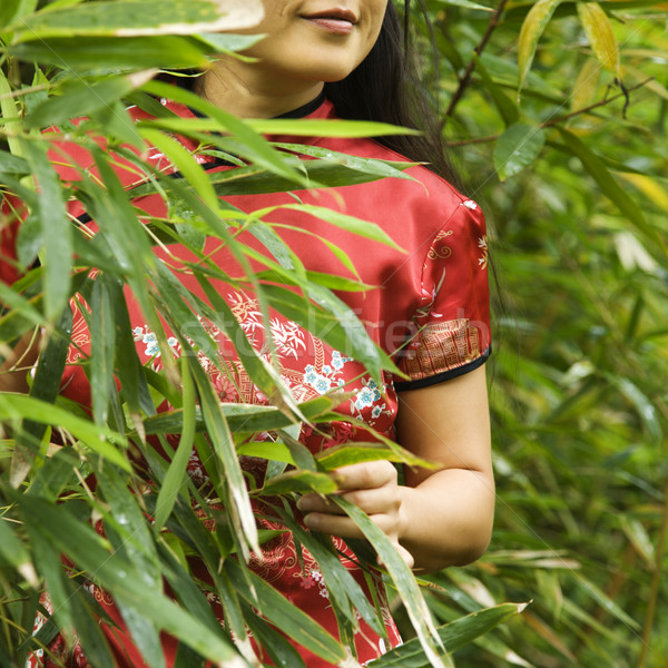 Stockfoto: Portret · asian · amerikaanse · vrouw · etnische