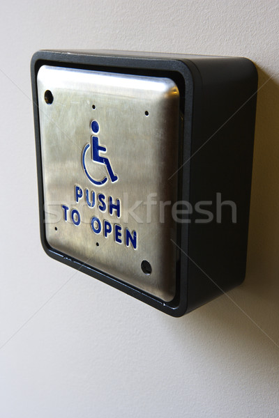 Handicap push to open button.l Stock photo © iofoto