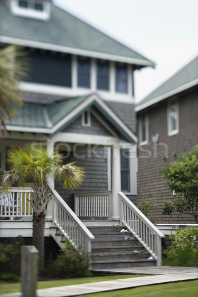 Elöl veranda otthon lépcső függőleges lövés Stock fotó © iofoto