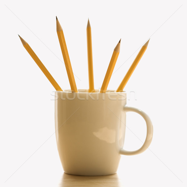 Pencils in coffee cup. Stock photo © iofoto