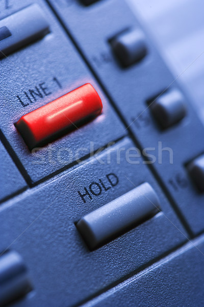 Telephone with Lit Line One Button Stock photo © iofoto