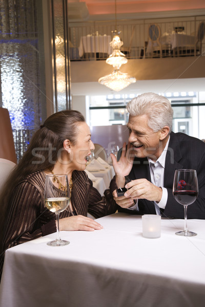 Homem maduro mulher caucasiano masculino adulto Foto stock © iofoto