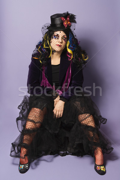 Portrait of unique Goth woman. Stock photo © iofoto