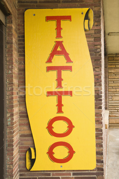 Tattoo sign. Stock photo © iofoto