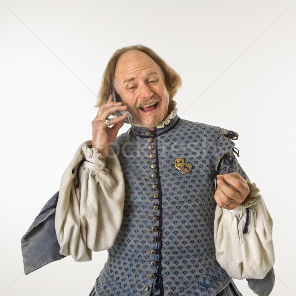 Shakespeare talking on phone. Stock photo © iofoto