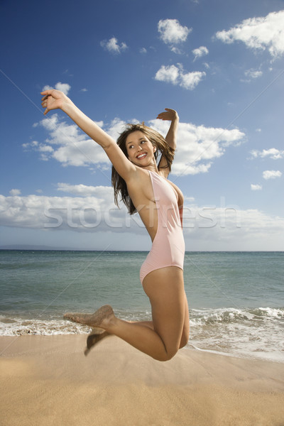 Woman on Maui beach. Stock photo © iofoto