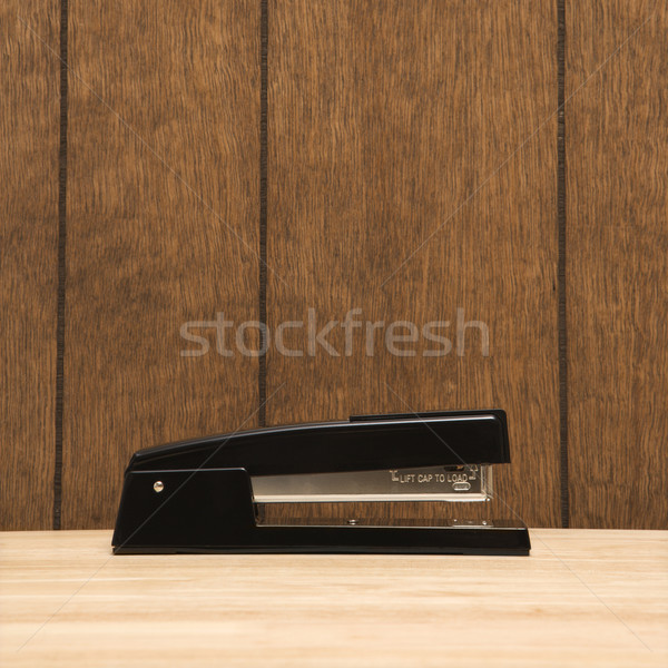 Noir agrafeuse bureau bois bureau métal [[stock_photo]] © iofoto