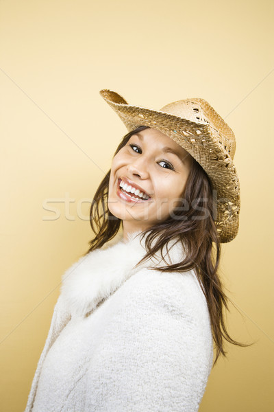 Zdjęcia stock: Kobieta · hat · cowboy · hat