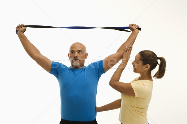 Woman and man exercising. Stock photo © iofoto