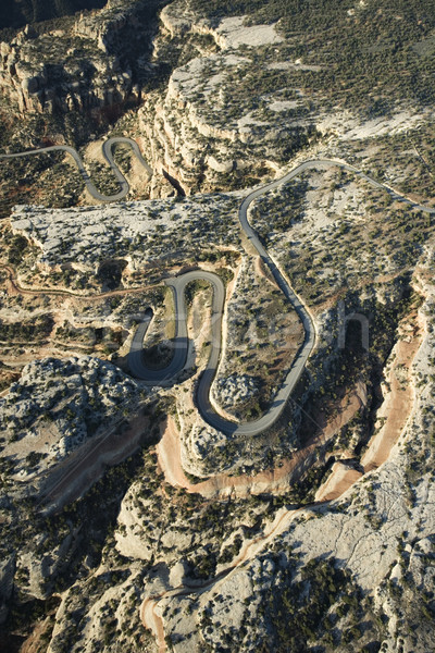 Curvy desert road. Stock photo © iofoto