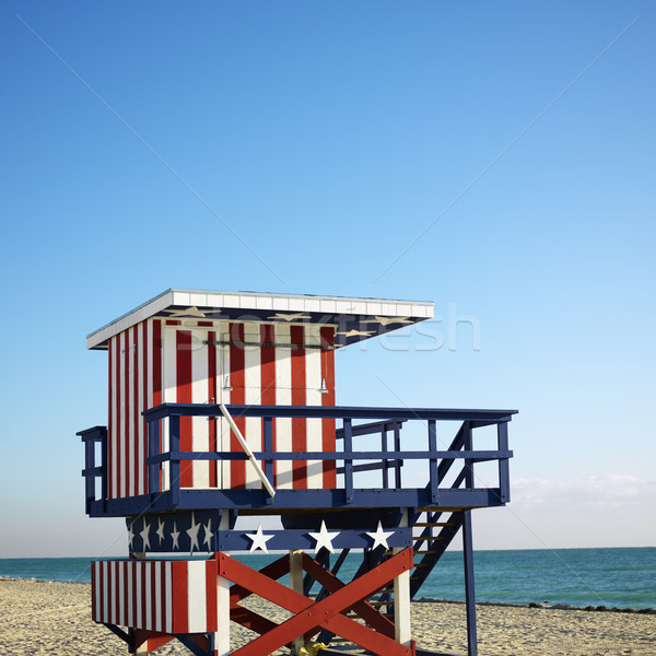 Lifeguard tower in Miami. Stock photo © iofoto