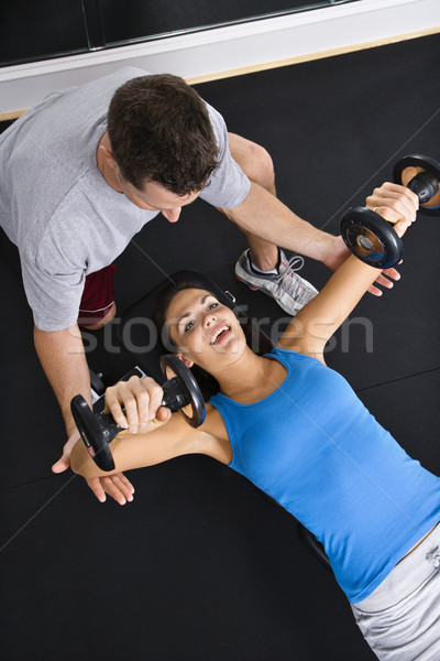 Weight workout Stock photo © iofoto