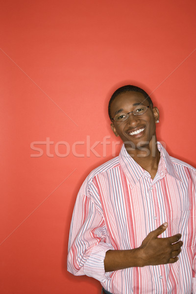 Teenage boy smiling. Stock photo © iofoto