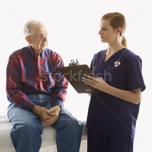 Nurse and patient. Stock photo © iofoto