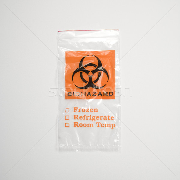 Plastic biohazard bag. Stock photo © iofoto