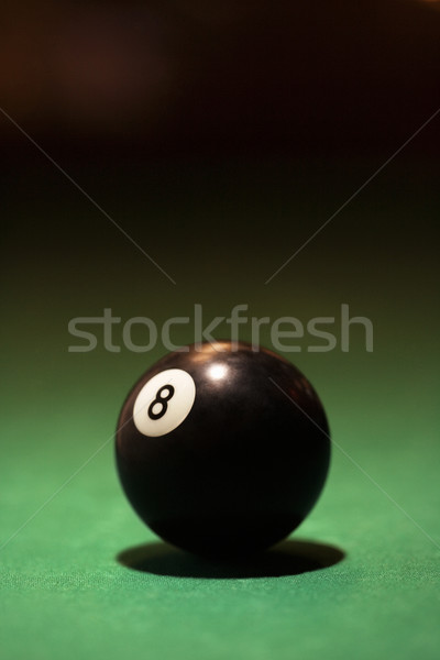 Billard acht Ball grünen Tabelle Farbe Stock foto © iofoto