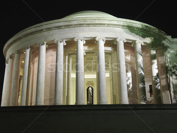 Stok fotoğraf: Gece · Washington · DC · ABD · şehir · renk · mimari