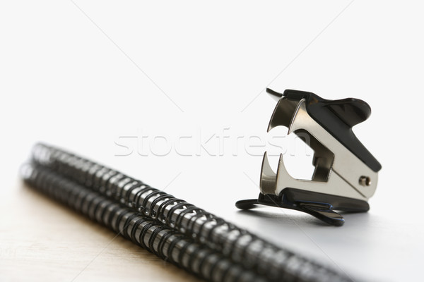 Staple remover on notebook. Stock photo © iofoto
